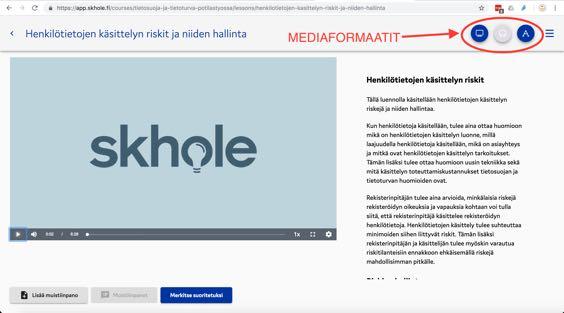 Luento aukeaa oletuksena koko ruudun videona. Klikkaa mihin tahansa ruudulla poistuaksesi koko ruudun näytöstä.