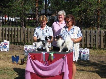 Kangas Oulunsalo VSP-pentu (P) Silky Touchs Geraldine Om Pirjo Häm Lempäälä 1/KP (P) Chaplin Line s Northern Lights Om Kaisa ja Oulunsalo Urokset 21 kpl