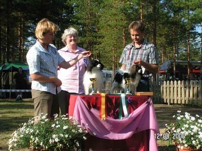 A Pirkkalainen Kosula PU 2, SERT, Nuo Eri/1 Muddlehead s Moonlight om Kontkanen Kouvola PU 3 Val Eri/2 Elpaho s Lord Of Roses om Merja Ja PU 4 Avo Eri/1