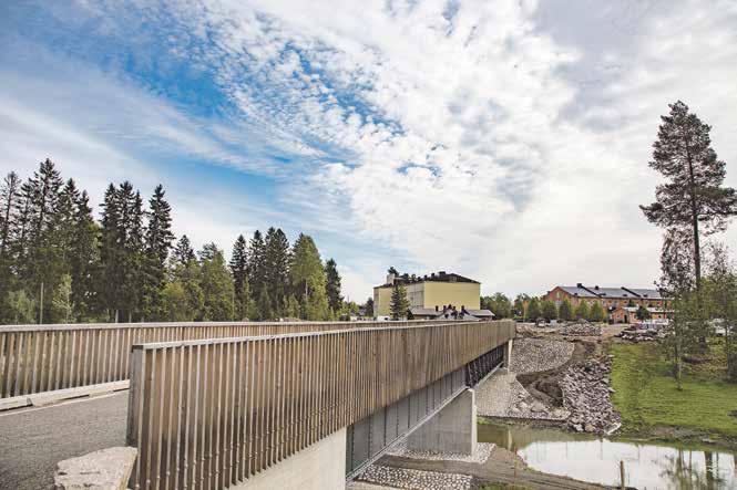 He suunnittelivat varuskuntia Helsinki-Pietari rautatien suojaksi. Korian sillan varmentamiseen sopivin paikka oli viereinen Kymijoen ranta-alue.