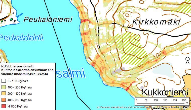 RUSLE2015-eroosiomallin käyttökohteita Koneilla liikkumista ja maanpinnan rikkoutumista pyritään välttämään