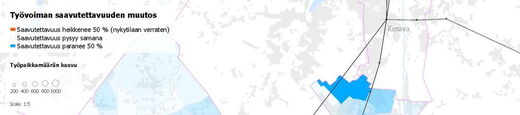 Muutokset Yleiskaava 2050-2016 Työvoiman saatavuus