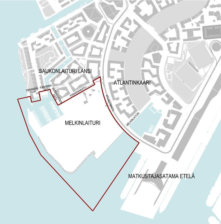 4.11.2015 Oas 1224-00/15 1 (5) JÄTKÄSAARI, MELKINLAITURI ASEMAKAAVA JA ASEMAKAAVAN MUUTOS OSALLISTUMIS- JA ARVIOINTISUUNNITELMA Suunnittelualue Kaupunkisuunnitteluvirastossa valmistellaan
