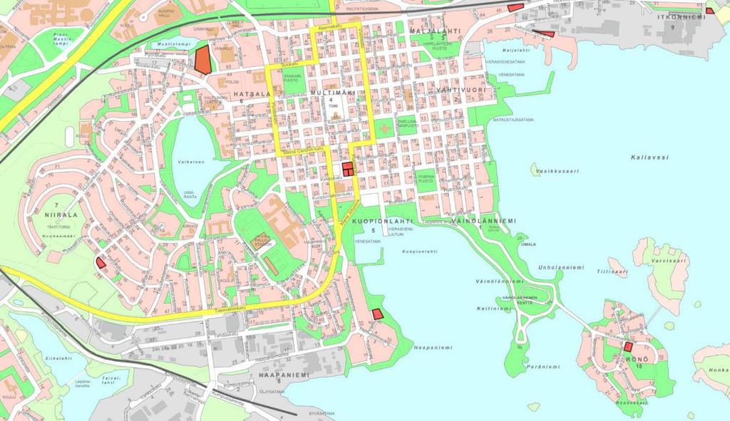 HANKESUUNNITTELUTYÖRYHMÄ HANKESUUNNITELMA 10.4.2019 11 LAAJENNUS Y (yleisten rakennusten korttelialue), rakennusoikeutta 1550k-m2. Tällä hetkellä 5 ryhmää, vuorohoito.