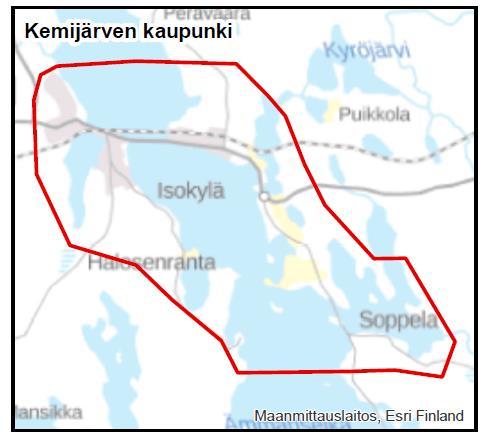 Nimeämisperusteet Kemijärven tulvariskialue Vahingollinen seuraus ihmisten terveydelle tai turvallisuudelle: n.