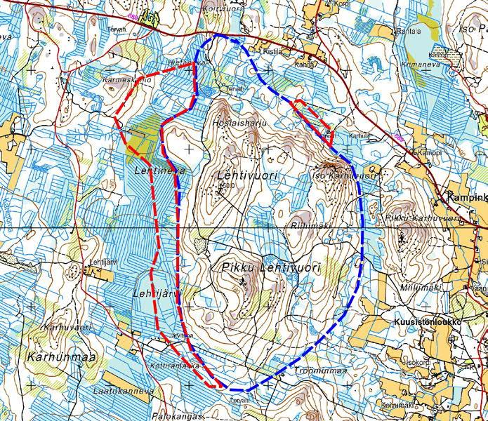 Tulokset ja päätelmät Kurikan Lehtivuorten tutkimusalueelta löydettiin kesäkuussa kaksi pohjanlepakkoyksilöä ja elokuussa yksi yksilö (kuva 2). Heinäkuussa ei havaintoja tullut lainkaan.