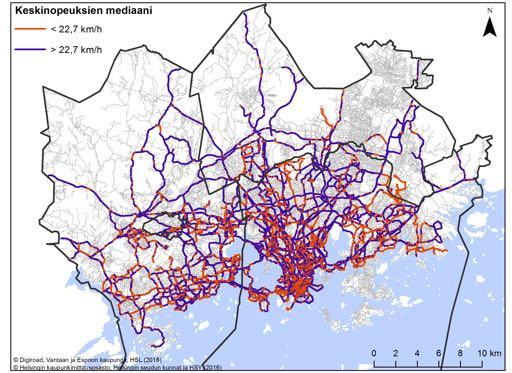 CYCLING SPEEDS: SPATIAL DIFFERENCES