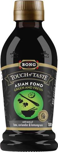 Bong Touch of Taste -fondien tuoteselosteet ovat entistä yksinkertaisempia ja pääraakaaineiden määrät korkeat.