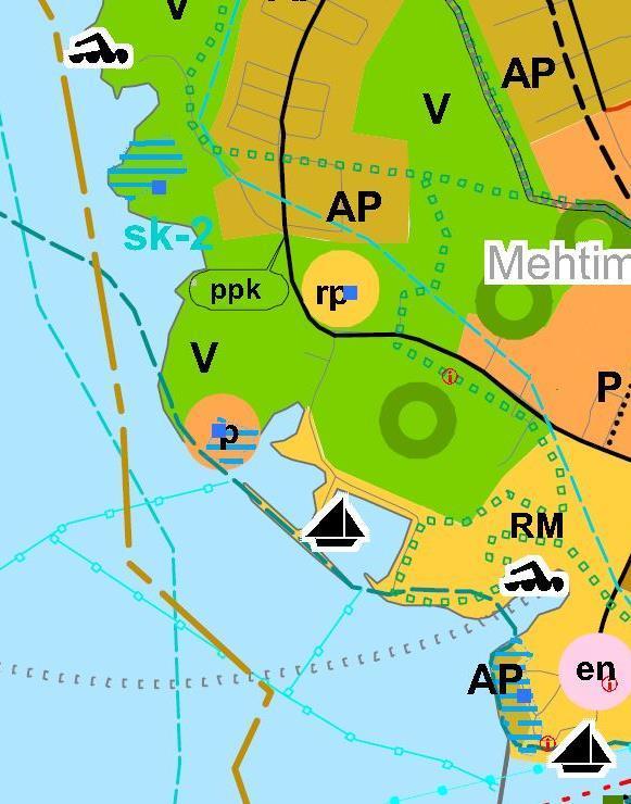 (ma) sijaitsee kaupunkikeskustan kehittämisen kohdealueen reunalla (KK-1).