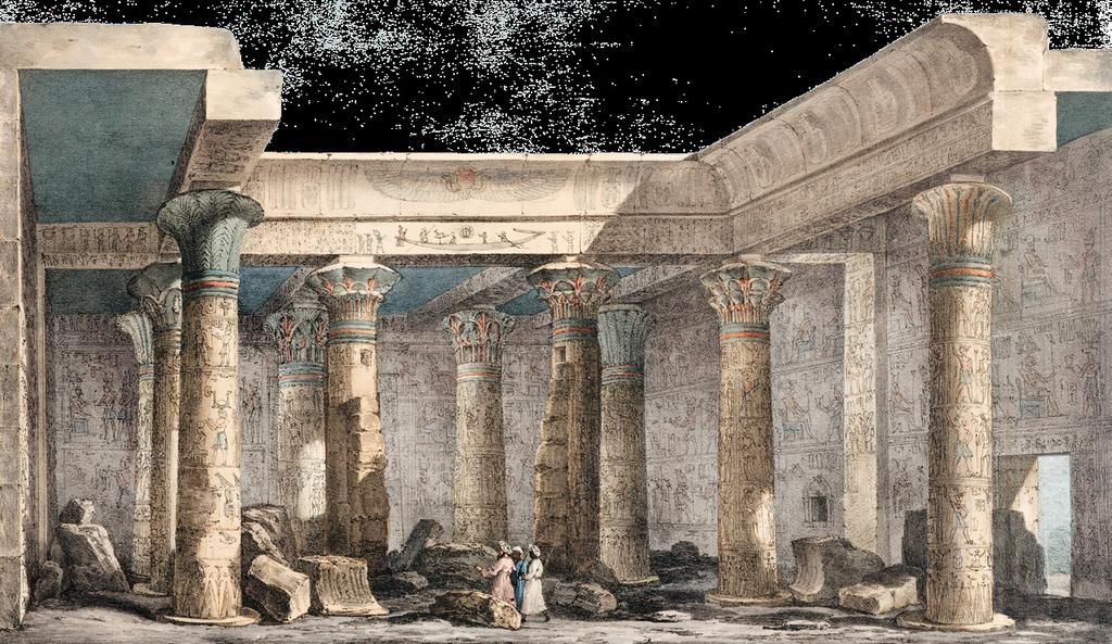 5.3. Pyhää lähestyttäessä Egyptiläisten temppeleiden peristyylipihat pylväin ympäröidyt sisäpihat - olivat siirtymäalueita maallisesta pyhään, mutta toimivat myös näiden kohtauspaikkoina.