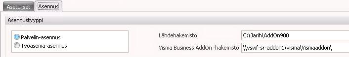 kopioida Xml-alihakemistoon. Muutoin Visma Business AddOn Installer sovellus käyttää omaa AddOnApp.xml ohjaustiedostoaan. 3.