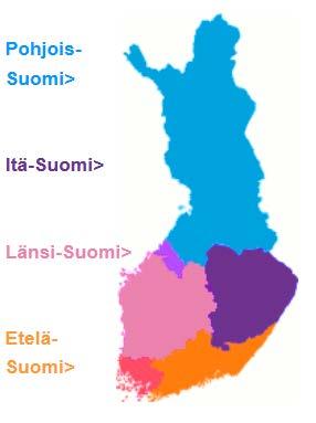Valmistelu kahdella suuralueella: IP ja ELSA Itä- ja Pohjois-Suomen (IP) valmistelua koordinoi Pohjois- Pohjanmaan liitto Etelä- ja Länsi-Suomen (ELSA) valmistelua koordinoi Uudenmaan liitto ELSA