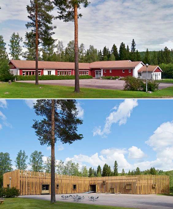 5.4. Päätelmät Suhteellisen vaatimaton, purku-uhan alla oleva rakennus ilman minka a nlaista suojelua on innovatiivisella ratkaisulla pystytty sa ilytta ma a n la hes ta ysin.