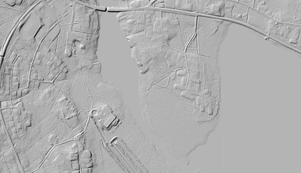 Topografia Suunnittelualue on alavaa alueenosaa Ranuansalmen itärannalla, korkeuserot ovat vähäisiä. Peruskartan mukaan alueen maasto on tasaista. Kuva 1. Topogafia. (MML Paikkatietoikkuna.