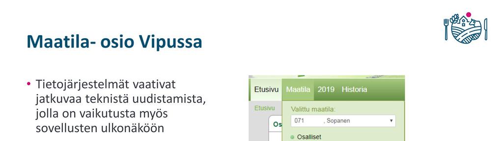 Uusi/uusittu. Uusittu tarkoittaa, että muutos on näkynyt viljelijöille jo jonkin aikaa.