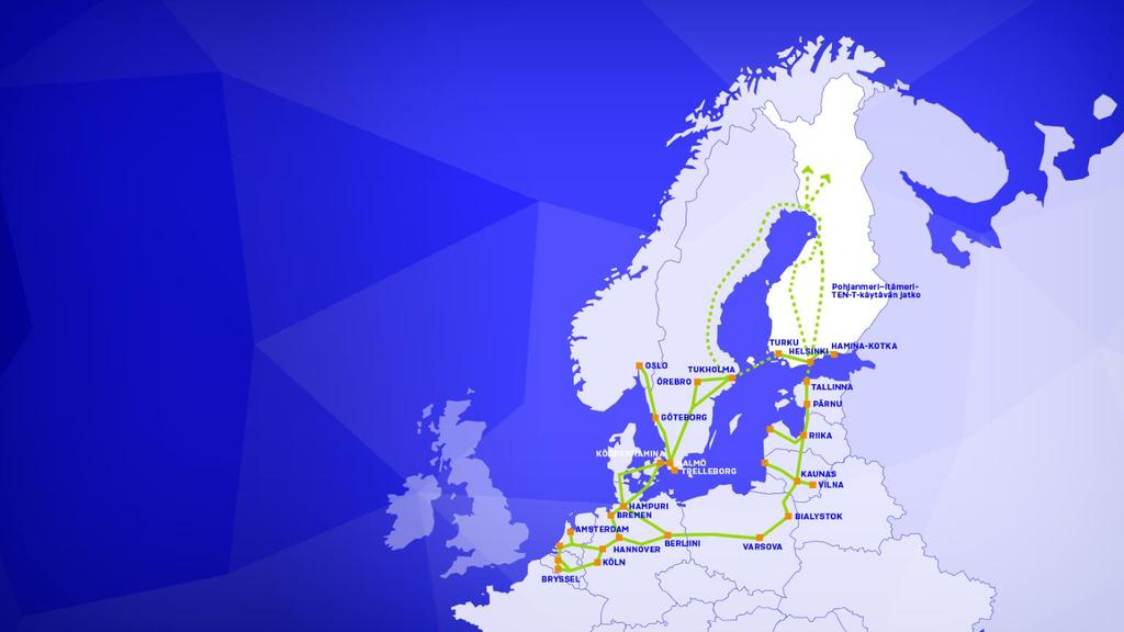 TEN-T-verkon kehittäminen TEN-T-verkko (Trans-European Transport Network) on EU:n vapaan liikkuvuuden ja yhteismarkinoiden alusta. TEN-T-verkon säilyttäminen nykyisen laajuisena on Suomen päätavoite.