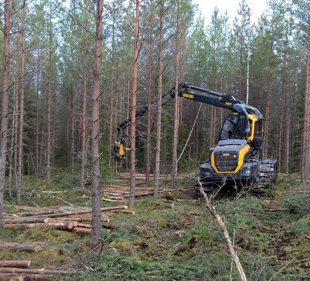 Päätelmät Tutkimuksessa pystyttiin löytämään ne puustovaurioiden ominaisuustiedot ja leimikkotekijät, joilla on vaikutusta puustovaurioiden ajouralle päin näkymiseen.