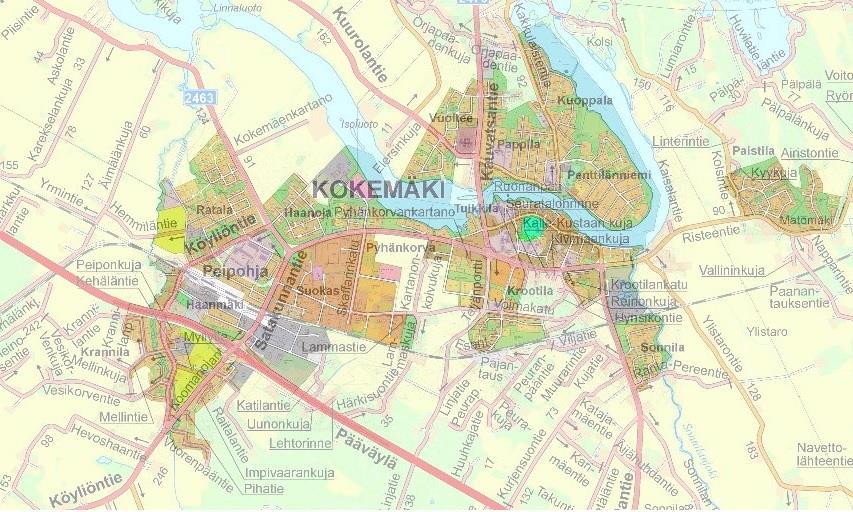 4. ASEMAKAAVOITUS KAAVAYHDISTELMÄ Kokemäen kaupungin