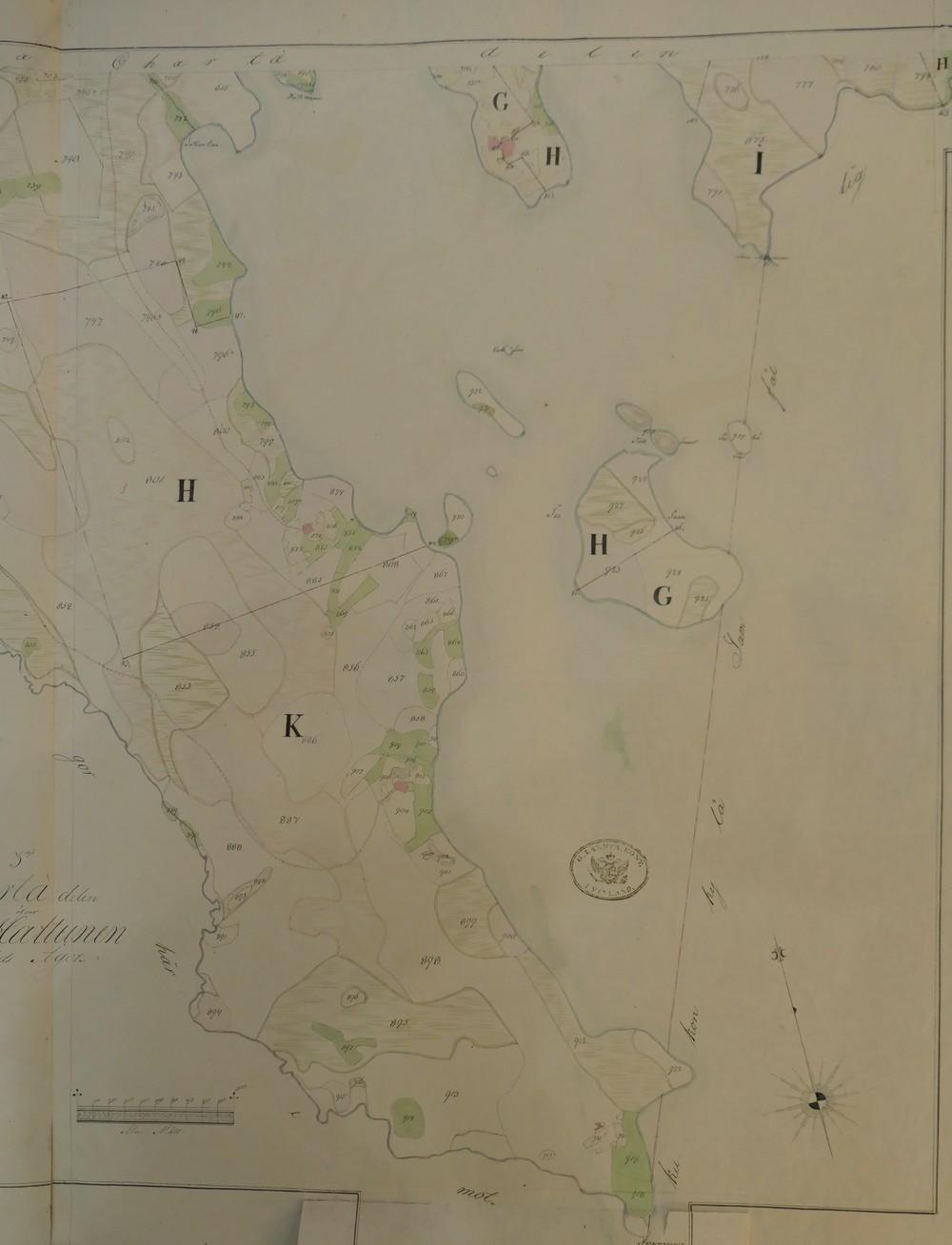 17 Ote vuosina 1827-1834 mitatusta ja laaditusta isonjaon kartasta,