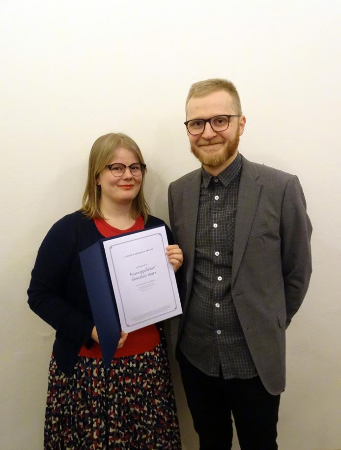 Palkintoraatiin kuuluivat dosentti Markku Ihonen, dosentti Tuija Parvikko ja emerituskansleri Kari Raivio. Raadin sihteerinä toimi TSV:n tiedotuspäällikkö Ilari Hetemäki.