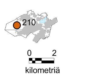 KAUNIAINEN 1 taajama-ala 0 tausta-alaa poistuvia tausta-aloja 0