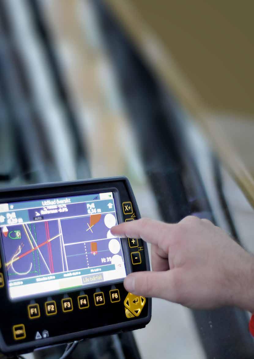 RPS Tarkka asemointi RPS (Rototilt Positioning Solution) kytketään koneen kaivuujärjestelmään, ja se antaa kuljettajalle mahdollisuuden ohjata täysin työlaitteen tarkkaa asentoa.