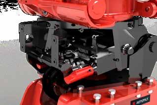VALINNAISET QuickChange Rototiltin hydraulisen QuickChange työlaitekiinnikkeen ansiosta työlaitteen vaihto onnistuu muutamassa sekunnissa, koska sinun ei