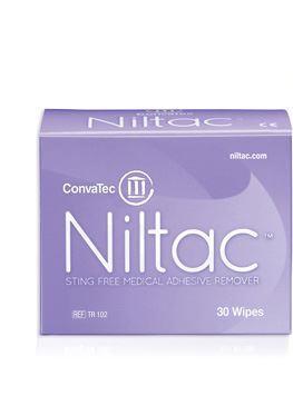 Haavaympäristön hoitoaineet, haavasidosten irrottamiseen Niltac liima-aineen poistaja (Convatec Oy)