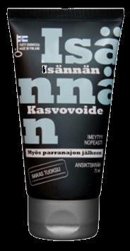 ME 6kpl v(4dad00*opmomn( Isännän Kasvovoide 75 ml Pitkäkestoisesti kosteuttava voide, joka lievittää ihon