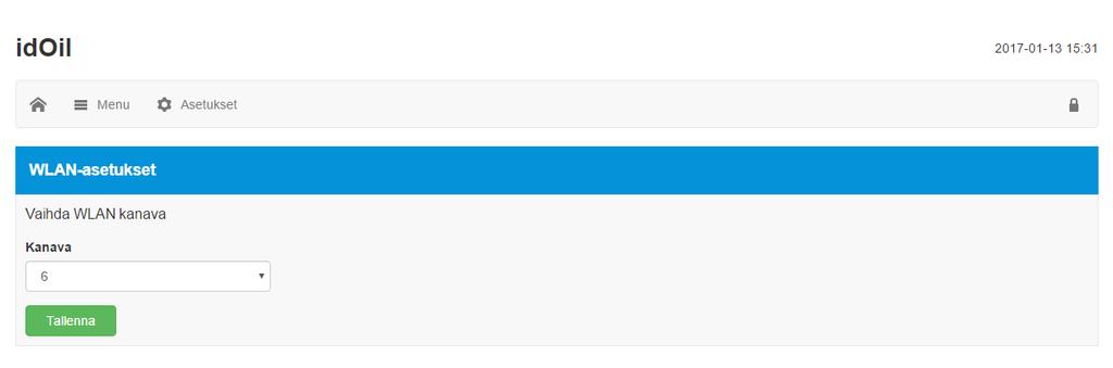 Jos WLAN-yhteys katkeaa, yhdistä laite uudelleen. Muodosta WLAN-yhteys tarvittaessa uudestaan luvun WLAN-yhteyden muodostaminen mukaisesti. Tee järjestelmäasetukset ja suorita antureiden tunnistus.