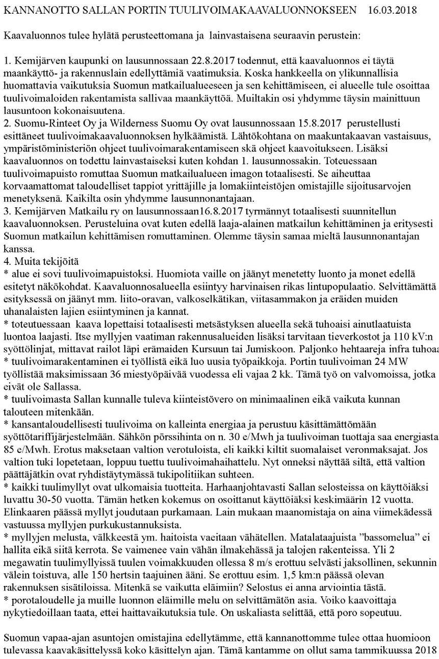 FCG SUUNNITTELU JA TEKNIIKKA OY PORTIN TUULIVOIMAPUISTON YLEISKAAVA 45 (48) 2.