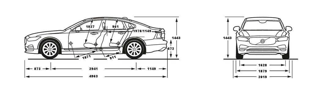 TEKNISET TIEDOT/Tekniska Data MOOTTORI / MOTOR D3 D4 D5 AWD Tyyppi / Typ Dieselmoottori, edessä poikittain Dieselmoottori, edessä poikittain Dieselmoottori, edessä poikittain Dieselmotor, tvärställd