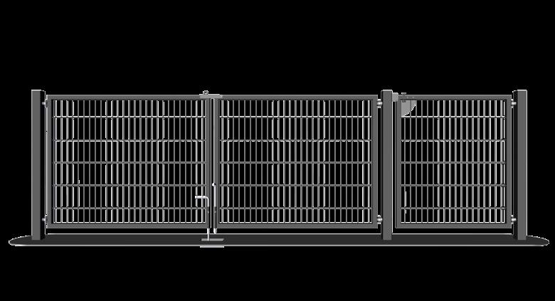 SRT HS (vakio) h h Pylväät 80 x 80 mm h h Porttikehys 40 x 40 mm h h Säädettävät saranat (RST) SRT Ajo-käyntiportit.