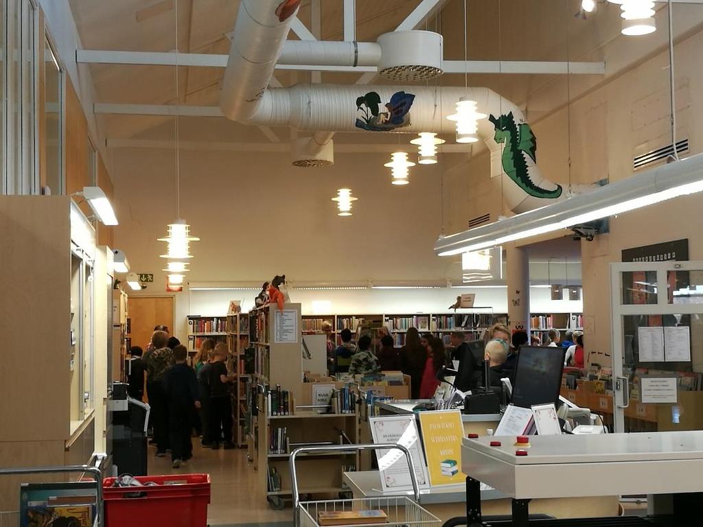Lasten- ja nuortenkirjastotyö Kouluyhteistyö Lukemiskasvatus on yksi kirjaston merkittävimpiä tehtäviä ja koulut ovat kirjaston tärkeimpiä yhteistyökumppaneita.