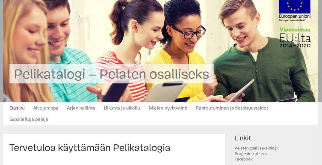 HYÖTYPELIT KÄYTTÖÖN MIELENTERVEYSTYÖSSÄ PELATEN OSALLISEKS HANKE www.jamk.