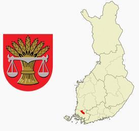 5. YMPÄRISTÖN NYKYTILA JA SEN KEHITYS 5.1 Yhdyskuntarakenne Kuva 5.1 Pöytyän sijainti (Kuva: Wikipedia) Pöytyän kunta kuuluu Varsinais-Suomen maakuntaan ja Loimaan seutukuntaan.