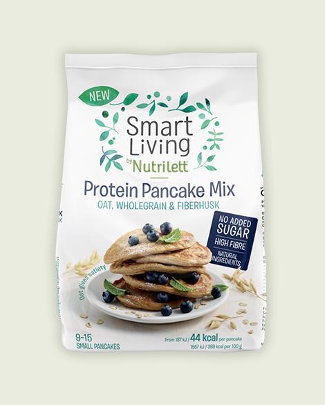 Protein Pancake Mix Sisältää luontaisesti sokereita. Olemme kehittäneet kuituja proteiinirikkaan pannukakkuseoksen täysjyväkaurasta. Seokseen on lisätty 4,2 % FiberHusk-jauhetta.
