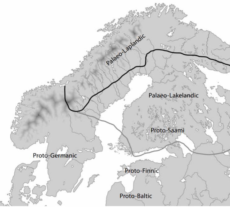 Kantasaame Nykyisten saamelaiskielten kantakieltä puhuttiin varhaisella