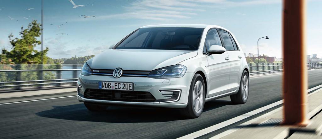 Jännite, joka kestää. Sähkön avulla kohti kestävää kehitystä: e-golf tarjoaa käyttöösi auton, joka täyttää nykyajan vaatimukset ja kulkee uusiutuvalla energialla päästöttömästi kohti tulevaisuutta.