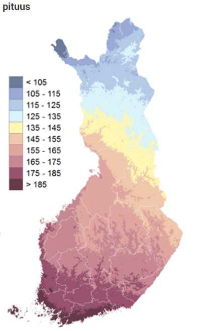 TERMINEN KASVUKAUSI TERMINEN KASVUKAUSI ALKAA, KUN LUMI ON SULANUT AUKEILTA PAIKOILTA JA VUOROKAUDEN KESKILÄMPÖTILA NOUSEE PYSYVÄSTI YLI +5 ASTEEN.