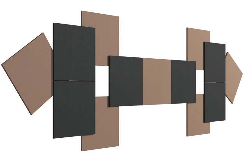 Rockfon System Eclipse Wall - Enemmän suunnittelun vapautta, koska seinävaimennuslevyjä on saatavana useina muotovaihtoehtoina sekä ne