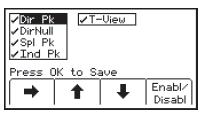 Paikannustaajuuksien salliminen/estäminen Menu [5:Siirry MAIN MENU] + More» [SK:4] + [SK:5] + More» [SK:d] + Locate Freq [SK:f] Käyttäjä voi valita ne taajuudet, jotka vastaanotin ilmaisee.