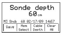 Dynatel 2550E/2573E-sarja 34(61) Vaihe 4. Paina Sonde DEPTH [4] voidaksesi lukea putkihiiren syvyyslukeman.