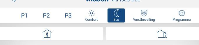 Bedrijfsmodi: Programma s P1 P3 Comfort, verlaging, vorst Programmering van de schakeltijden Snelle keuze