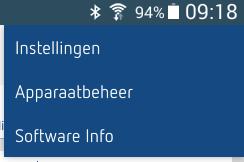 Instellingen ¾Op Instellingen drukken Venster wordt geopend LLDe functies in dit submenu moeten door een elektromonteur worden ingesteld.
