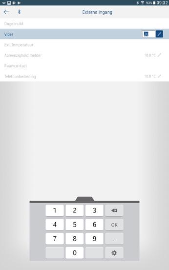 4. Optimalisering instellen Met de optimaliseringsfunctie kunt u op een gewenst schakeltijdstip een bepaalde ruimtetemperatuur bereiken.