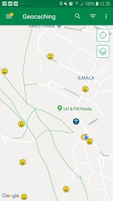 Älypuhelin GPS nykyään vakiovaruste Eri puhelimiin on saatavilla omia sovelluksia Esim.