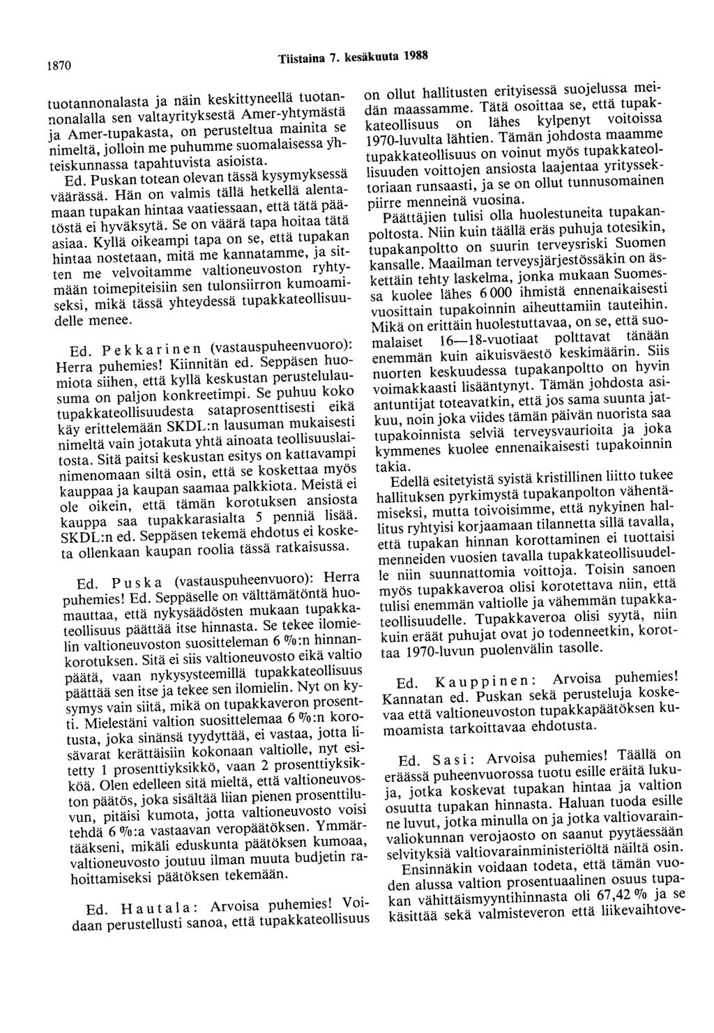 1870 Tiistaina 7.