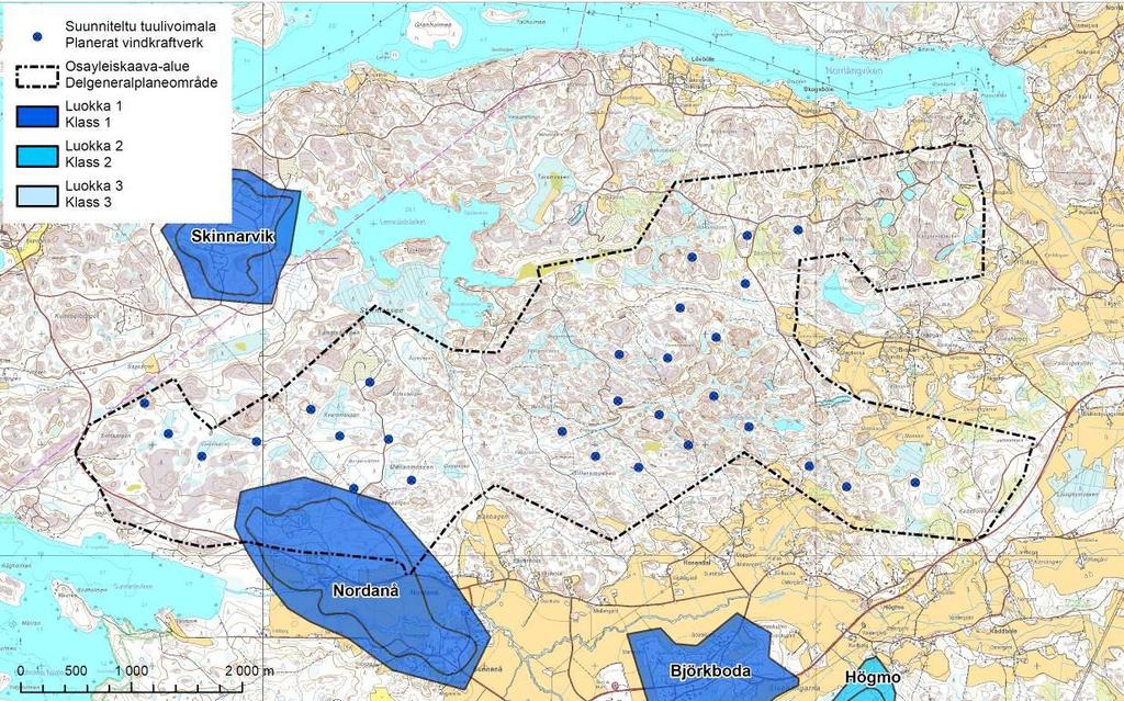 enjoen Saaristomeren Selkämeren vesienhoitoaluetta (VHA03). Alueen sisävesille on tehty Varsinais-Suomen pintavesien toimenpideohjelma vuoteen 2015 asti. Tuulipuistoalueella ei ole jokia.