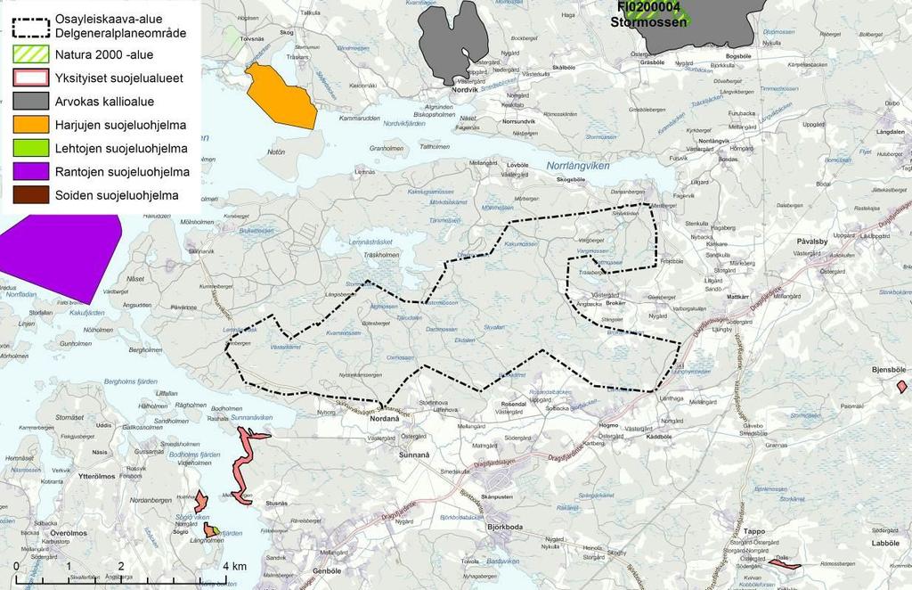 kauempana avomerestä sijaitseville saaristoalueille.
